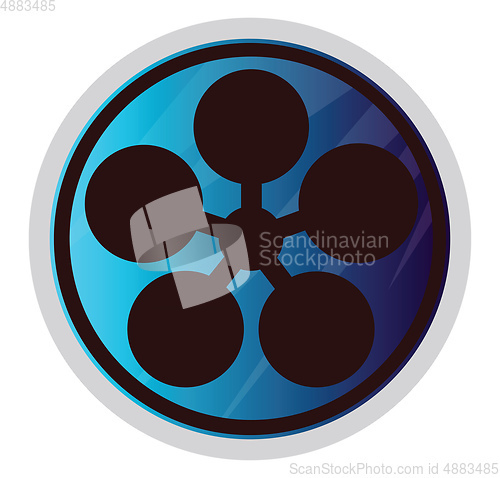 Image of Symbol of a Tenrikyo Church vector illustration on a white backg