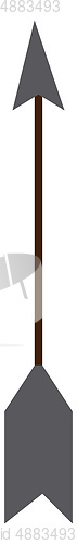 Image of A black arrow vector or color illustration