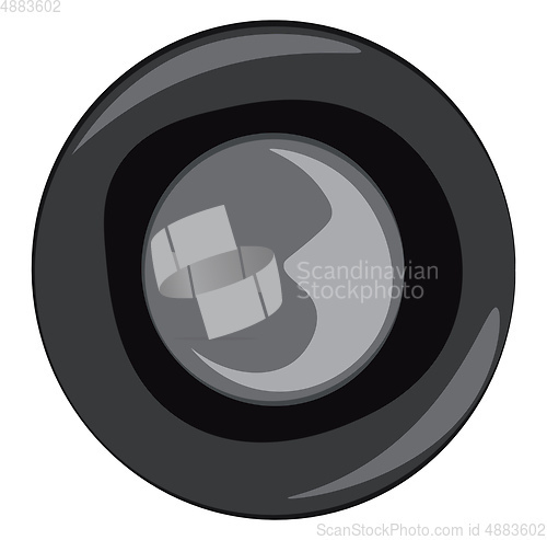 Image of A black car steering wheel used for driving vector color drawing