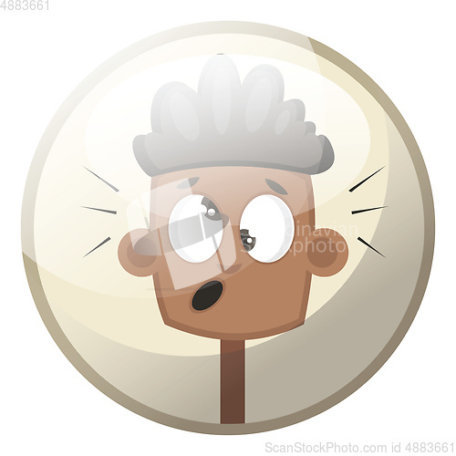 Image of Cartoon character of child feeling confused vector illustration 