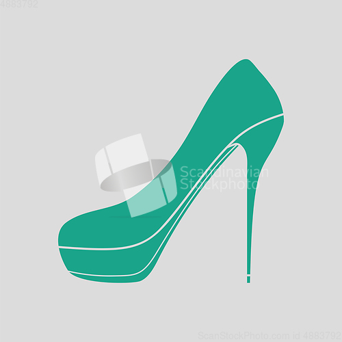 Image of High heel shoe icon
