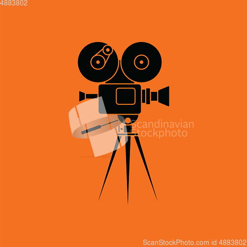 Image of Retro cinema camera icon