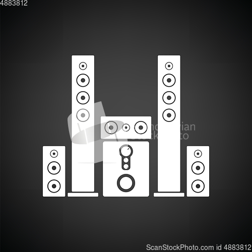 Image of Audio system speakers icon