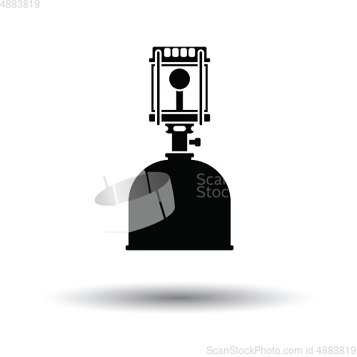 Image of Camping gas burner lamp icon