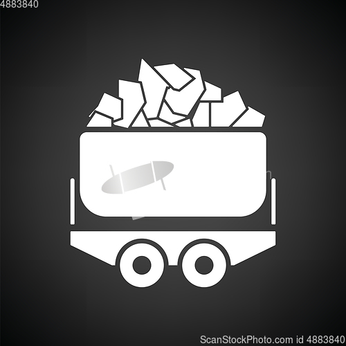 Image of Mine coal trolley icon