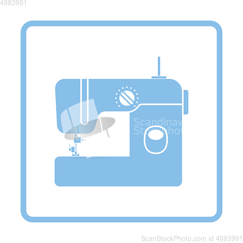 Image of Modern sewing machine icon