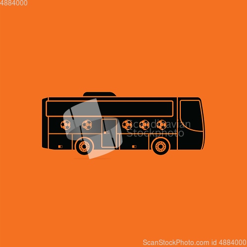 Image of Football fan bus icon