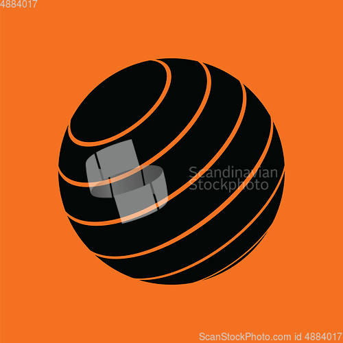 Image of Fitness rubber ball icon