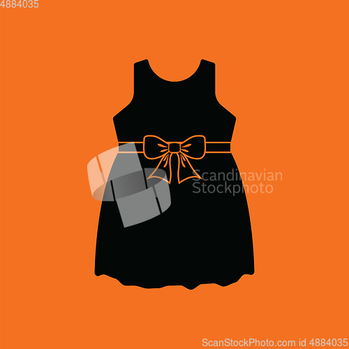 Image of Baby girl dress icon