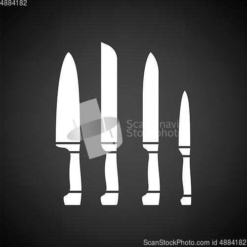 Image of Kitchen knife set icon