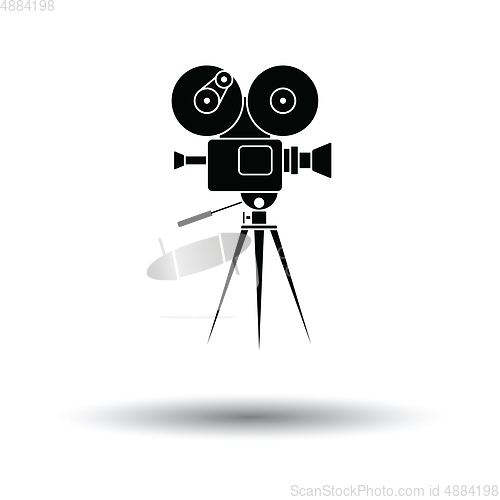 Image of Retro cinema camera icon