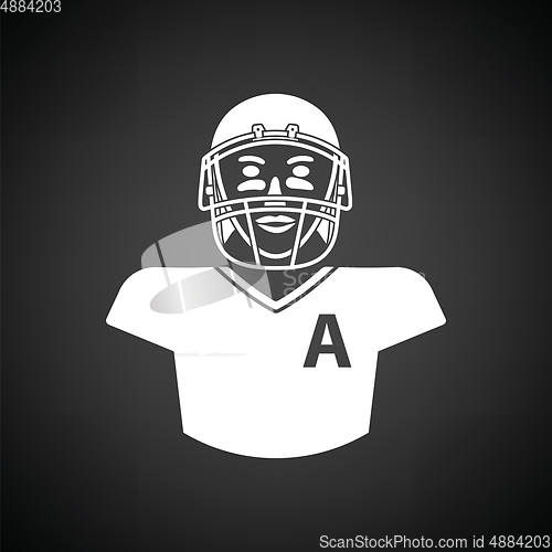 Image of American football player icon