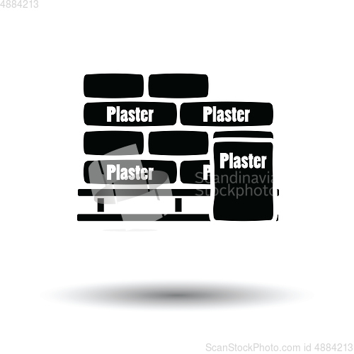 Image of Palette with plaster bags icon