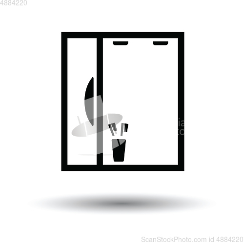 Image of Bathroom mirror icon