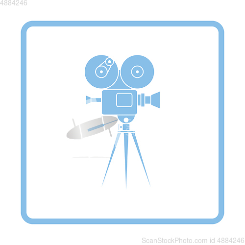 Image of Retro cinema camera icon