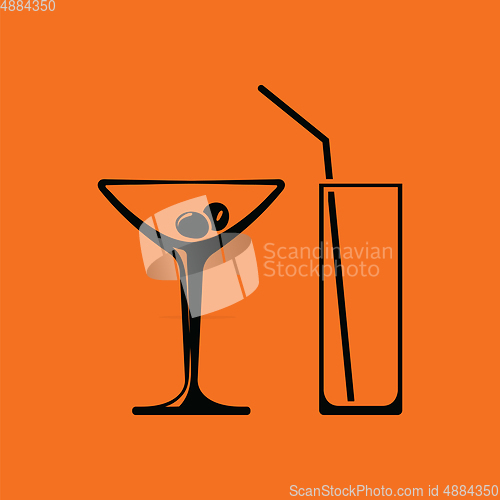 Image of Coctail glasses icon