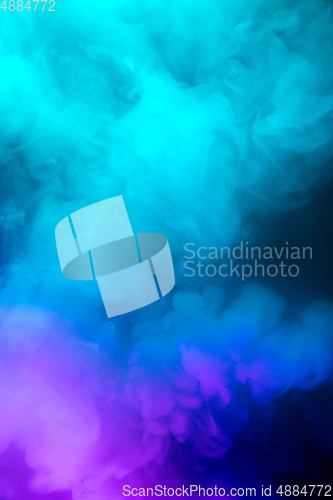 Image of Abstract colorful, multicolored smoke spreading, bright background for advertising or design, wallpaper for gadget