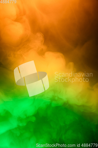 Image of Abstract colorful, multicolored smoke spreading, bright background for advertising or design, wallpaper for gadget