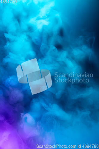 Image of Abstract colorful, multicolored smoke spreading, bright background for advertising or design, wallpaper for gadget