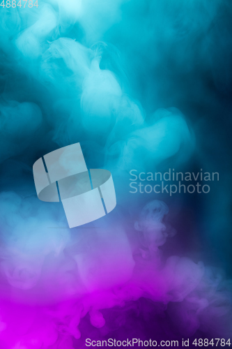 Image of Abstract colorful, multicolored smoke spreading, bright background for advertising or design, wallpaper for gadget