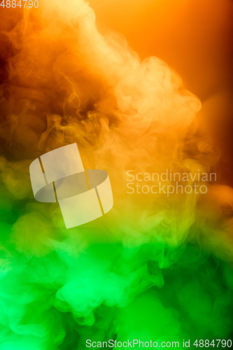 Image of Abstract colorful, multicolored smoke spreading, bright background for advertising or design, wallpaper for gadget