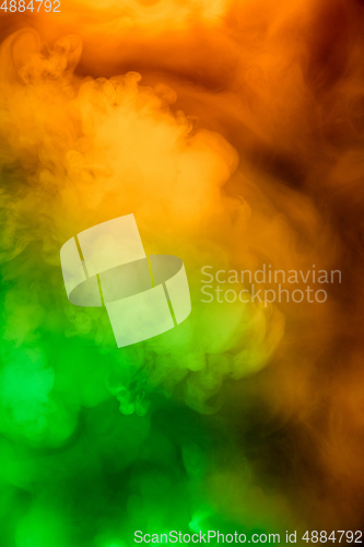 Image of Abstract colorful, multicolored smoke spreading, bright background for advertising or design, wallpaper for gadget
