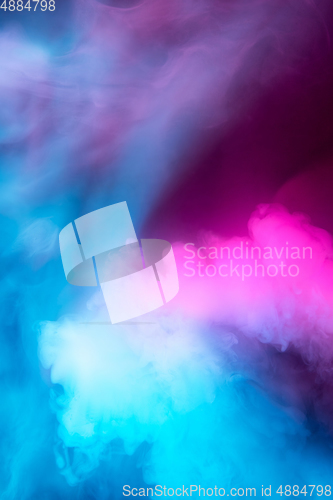 Image of Abstract colorful, multicolored smoke spreading, bright background for advertising or design, wallpaper for gadget