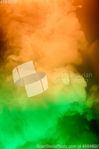 Image of Abstract colorful, multicolored smoke spreading, bright background for advertising or design, wallpaper for gadget