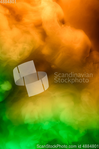 Image of Abstract colorful, multicolored smoke spreading, bright background for advertising or design, wallpaper for gadget