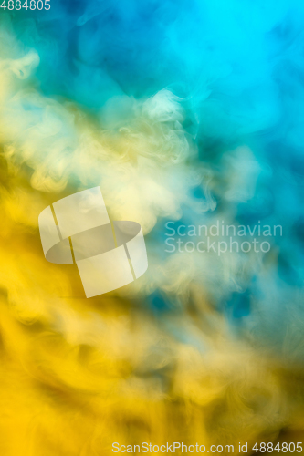 Image of Abstract colorful, multicolored smoke spreading, bright background for advertising or design, wallpaper for gadget