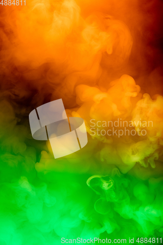 Image of Abstract colorful, multicolored smoke spreading, bright background for advertising or design, wallpaper for gadget