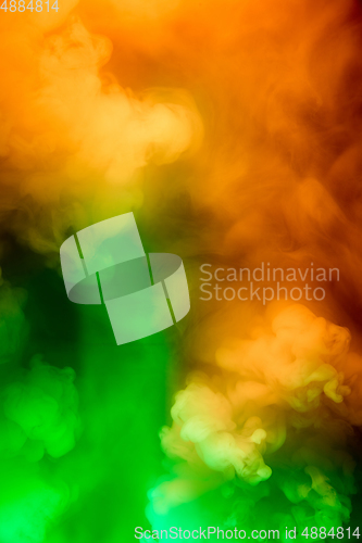 Image of Abstract colorful, multicolored smoke spreading, bright background for advertising or design, wallpaper for gadget