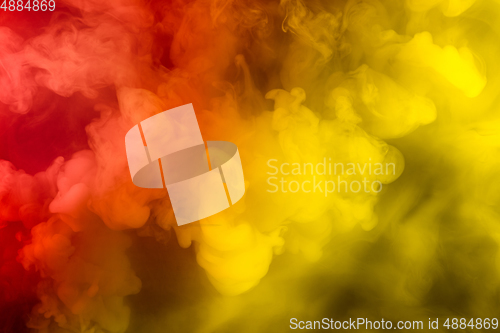 Image of Abstract colorful, multicolored smoke spreading, bright background for advertising or design, wallpaper for gadget