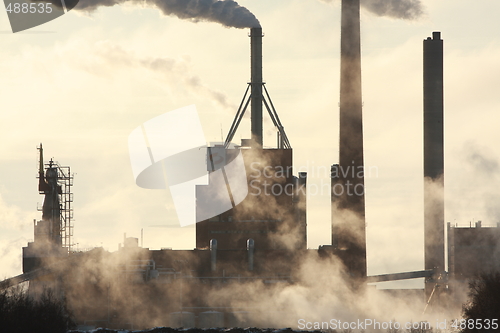 Image of Factory and smoke