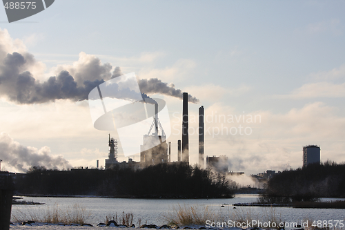 Image of Factory and smoke