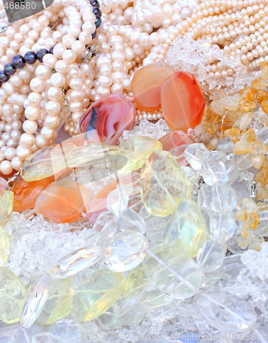 Image of Different gemstone beads