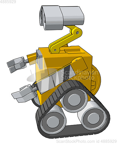 Image of A kids crawler toy cartoon vector or color illustration
