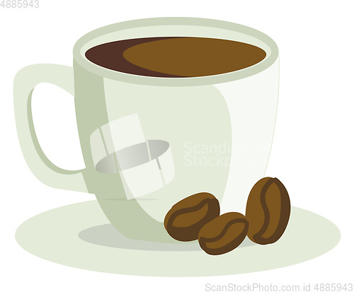 Image of Cup of coffee vector illustration 