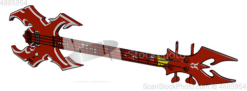 Image of Special type of musical instrument vector or color illustration