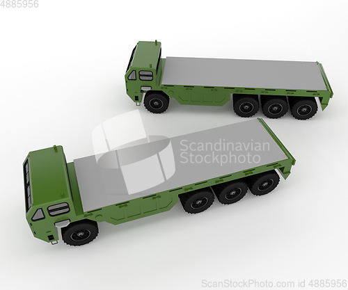 Image of A military vehicle vector or color illustration