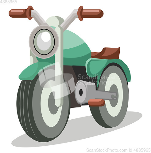 Image of Light green bike vestor illustration on white background.
