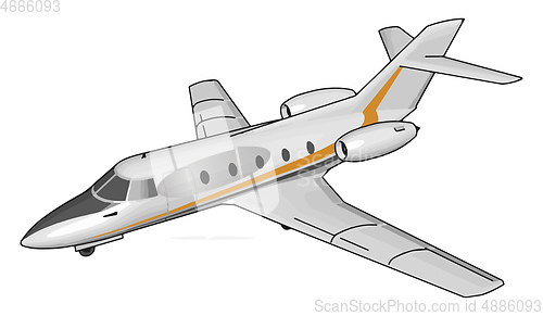 Image of  Aeroplane Its basic structure vector or color illustration