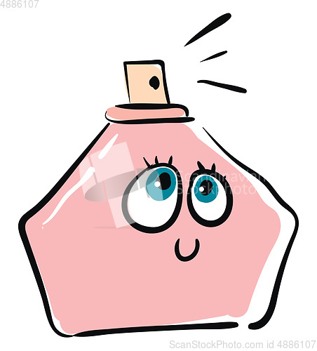 Image of Happy perfume vector or color illustration