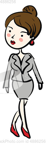 Image of Woman ready for work vector illustration 