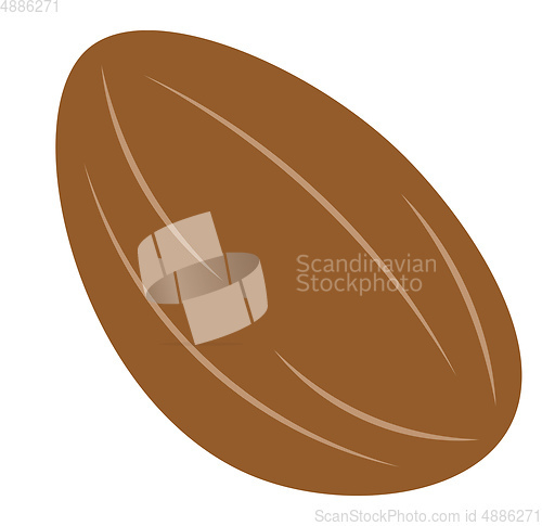 Image of An almond vector or color illustration