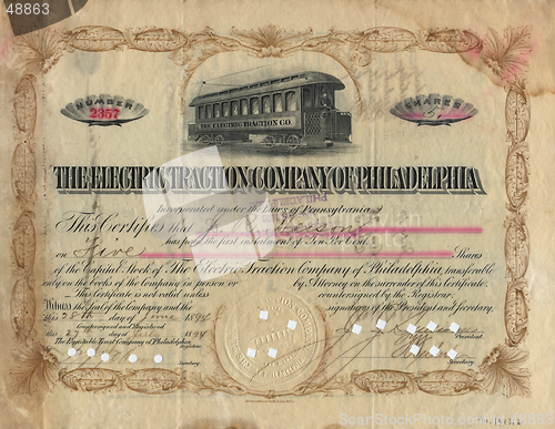 Image of Old Stock Certificate 3