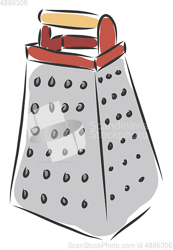 Image of Old grater illustration vector on white background 