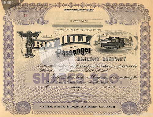 Image of Old Stock Certificate 3