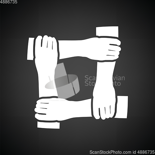 Image of Crossed hands icon