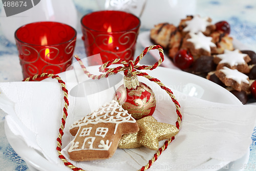 Image of Christmas table setting